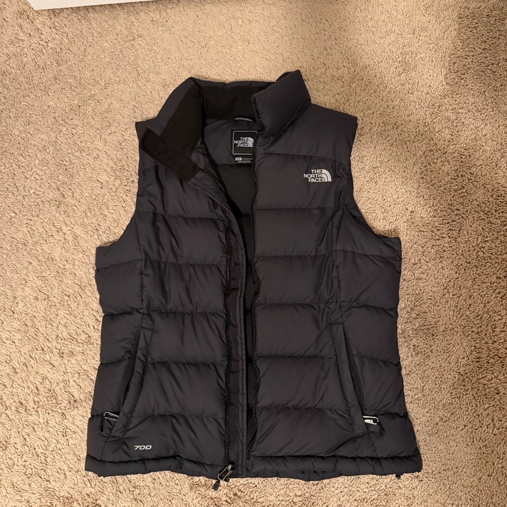The North Face Charcoal Puffer Vest